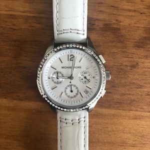 Michael kors White leather Watch
